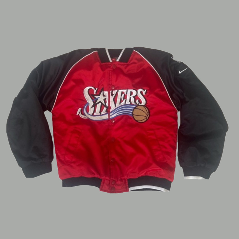 Philadelphia 76ers Vintage 90’s Youth Nike Team Jacket